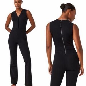 Spanx Perfect Black Sleeveless Jumpsuit XL - New without tags
